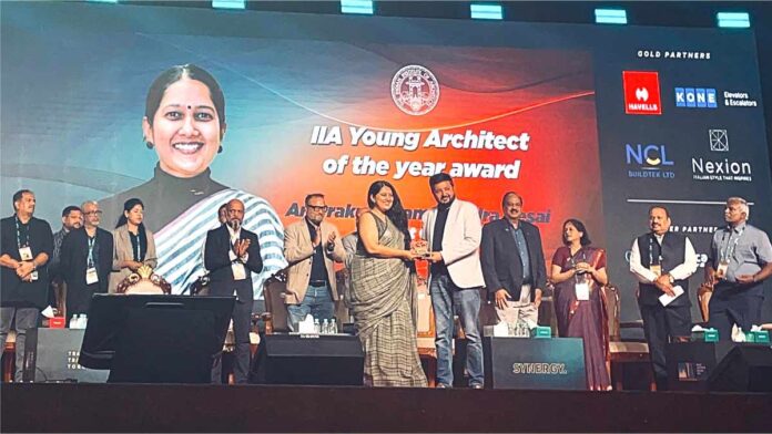Ar prakruti desai honoured with young architect award 2024 at iia festival-1 Ar prakruti desai honoured with young architect award 2024 at iia festival-1