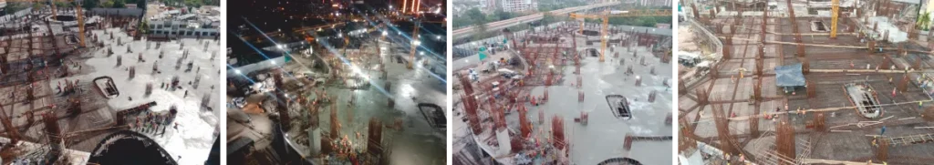 Rmix concrete and psp projects joint concreting mission at palladium mall surat-3
